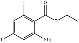 Ethyl 2-amino-4,6-difluorobenzoate Struktur