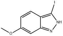 3-Iodo-6-methoxy-2H-indazole Struktur