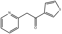 2-(Pyridin-2-yl)-1-(thiophen-3-yl)ethanone Struktur