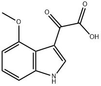 1H-INDOLE-3-ACETIC ACID, 4-METHOXY-A-OXO- Struktur