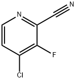 2-Pyridinecarbonitrile, 4-chloro-3-fluoro- Struktur