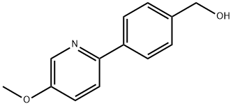 4-(5-methoxy-2-pyridinyl)benzenemethanol Struktur