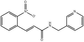 (2E)-3-(2-nitrophenyl)-N-(pyridin-3-ylmethyl)prop-2-enamide Struktur