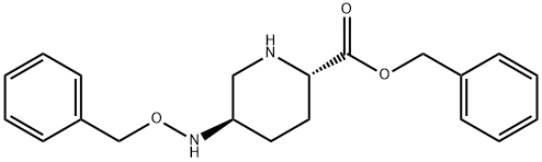 (2S,5R)-benzyl 5-(benzyloxyamino)piperidine-2-carboxylate Struktur