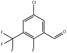 5-chloro-2-fluoro-3-(trifluoromethyl)benzaldehyde Struktur