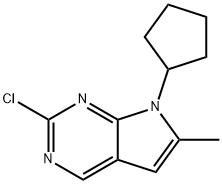 2-Chloro-7-cyclopentyl-6-methyl-7H-pyrrolo[2,3-d]pyrimidine