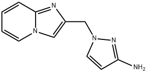 1-(imidazo[1,2-a]pyridin-2-ylmethyl)-1H-pyrazol-3-amine Struktur