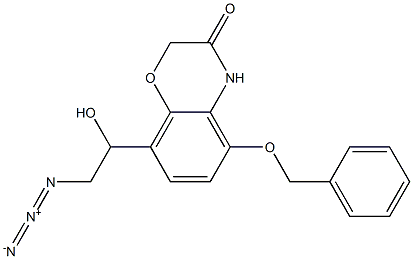 8-(2-azido-1-hydroxyethyl)-5-(benzyloxy)-2H-benzo[b][1,4]oxazin-3(4H)-one Struktur