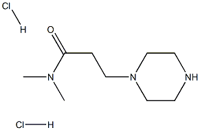 N,N-dimethyl-3-(piperazin-1-yl)propanamide dihydrochloride Struktur