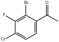 1-(2-bromo-4-chloro-3-fluorophenyl)ethanone Struktur