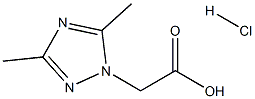 2-(3,5-Dimethyl-1H-1,2,4-triazol-1-yl)acetic acid hydrochloride Struktur