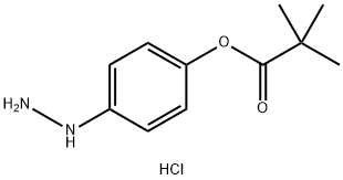 4-Hydrazinylphenyl pivalate hydrochloride Struktur