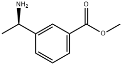 (R)-3-(1-Amino-ethyl)-benzoic acid methyl ester Struktur