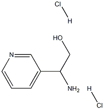 2-Amino-2-pyridin-3-yl-ethanol dihydrochloride Struktur