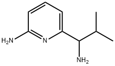 6-(1-Amino-2-methyl-propyl)-pyridin-2-ylamine Struktur