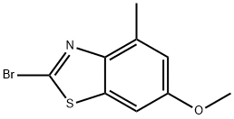 2-溴-6-甲氧基-4-甲基苯并[D]噻唑, 1188045-69-3, 結(jié)構(gòu)式