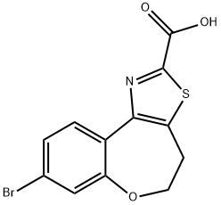 8-bromo-4,5-dihydrobenzo[2,3]oxepino[4,5-d]thiazole-2-carboxylic acid Structure