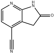 2-oxo-1H,2H,3H-pyrrolo[2,3-b]pyridine-4-carbonitrile Struktur