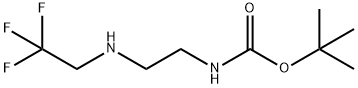 tert-butyl 2-(2,2,2-trifluoroethylamino)ethylcarbamate Struktur