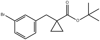 tert-butyl 1-(3-bromobenzyl)cyclopropanecarboxylate Struktur