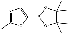 2-methyl-5-(4,4,5,5-tetramethyl-1,3,2-dioxaborolan-2-yl)Oxazole Struktur