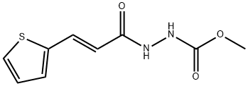 methyl 2-[3-(2-thienyl)acryloyl]hydrazinecarboxylate Struktur