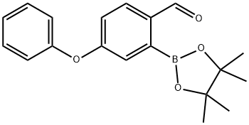 4-PHENOXY-2-(4,4,5,5-TETRAMETHYL-1,3,2-DIOXABOROLAN-2-YL)-BENZALDEHYDE Struktur