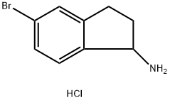 5-BROMO-2,3-DIHYDRO-1H-INDEN-1-AMINE-HCl Struktur