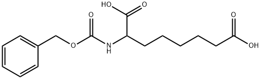 Octanedioic acid, 2-[[(phenylmethoxy)carbonyl]amino]-
 Struktur