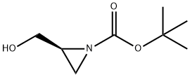 (S)-tert-butyl 2-(hydroxymethyl)aziridine-1-carboxylate Struktur