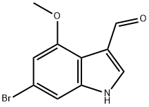 6-bromo-4-methoxy-1H-indole-3-carbaldehyde Struktur