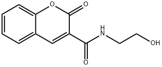 N-(2-hydroxyethyl)-2-oxo-2H-chromene-3-carboxamide Struktur