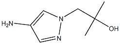 1-(4-amino-1H-pyrazol-1-yl)-2-methylpropan-2-ol Struktur