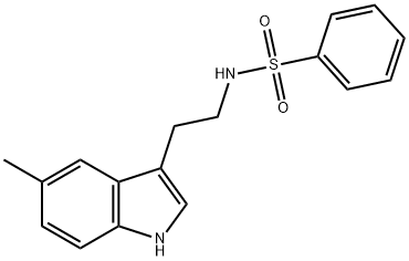 N-[2-(5-methyl-1H-indol-3-yl)ethyl]benzenesulfonamide Struktur