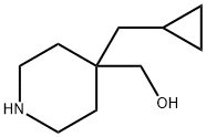 (4-(cyclopropylmethyl)piperidin-4-yl)methanol Struktur