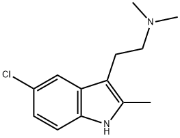 2-(5-chloro-2-methyl-1H-indol-3-yl)-N,N-dimethylethanamine, 1210-81-7, 結(jié)構(gòu)式