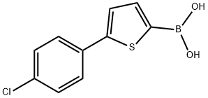 (5-(4-chlorophenyl)thiophen-2-yl)boronic acid Struktur