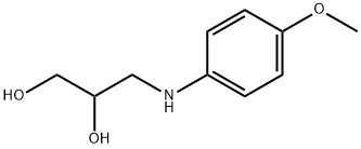 3-[(4-methoxyphenyl)amino]-1,2-Propanediol Struktur