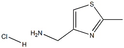 C-(2-Methyl-thiazol-4-yl)-methylamine hydrochloride Struktur