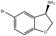 (R)-5-Bromo-2,3-dihydro-benzofuran-3-ylamine Struktur