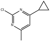 2-chloro-4-cyclopropyl-6-methylpyrimidine Struktur