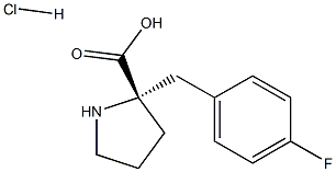 2-[(4-fluorophenyl)methyl]-D-Proline hydrochloride Struktur