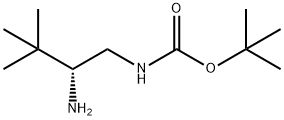 (R)-(2-Amino-3,3-dimethyl-butyl)-carbamic acid tert-butyl ester Struktur