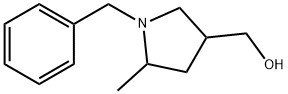 (1-benzyl-5-methylpyrrolidin-3-yl)methanol Struktur