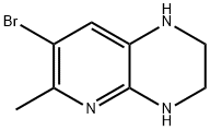 7-bromo-1,2,3,4-tetrahydro-6-methylpyrido[2,3-b]pyrazine Struktur