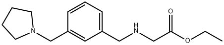 ethyl 2-(3-((pyrrolidin-1-yl)methyl)benzylamino)acetate