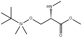 (S)-N-methyl-O-tert-butyldimethylsilyl serinemethyl ester Struktur