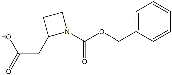 1-Cbz-2-Azetidineacetic acid Struktur