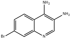 7-bromoquinoline-3,4-diamine Struktur