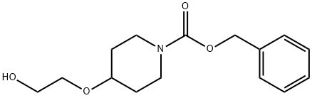 benzyl 4-(2-hydroxyethoxy)piperidine-1-carboxylate Struktur